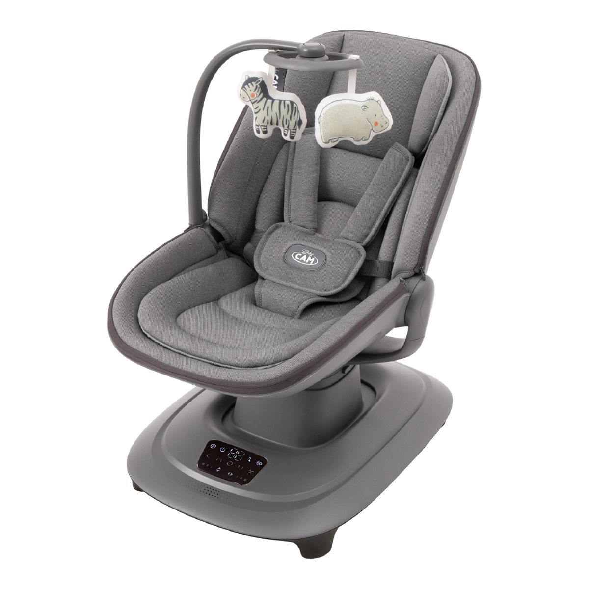 BABY CAM - Mecedora eléctrica táctil Rocking Chair Baby Cam gris oscuro