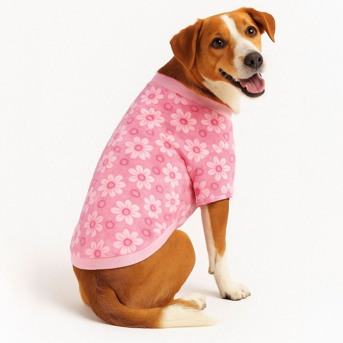 CAT OH - Polera Pink Flower  M - Ropa para perros