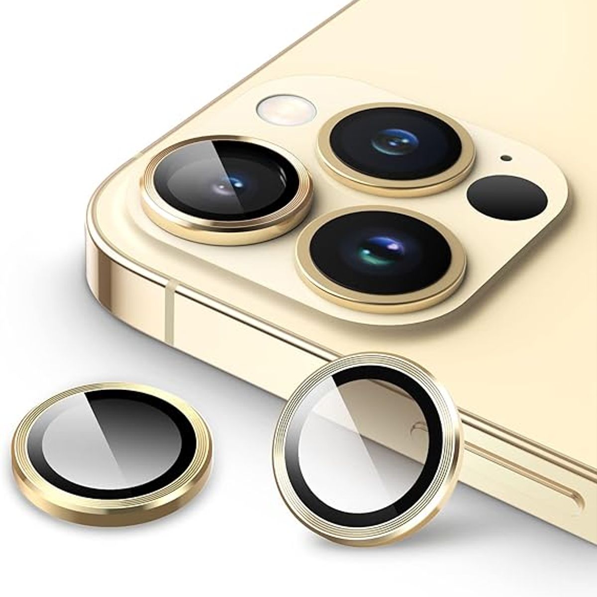 GENERICO - Protector De Cámara IPhone 13 Pro / 13 Pro Max DORADO