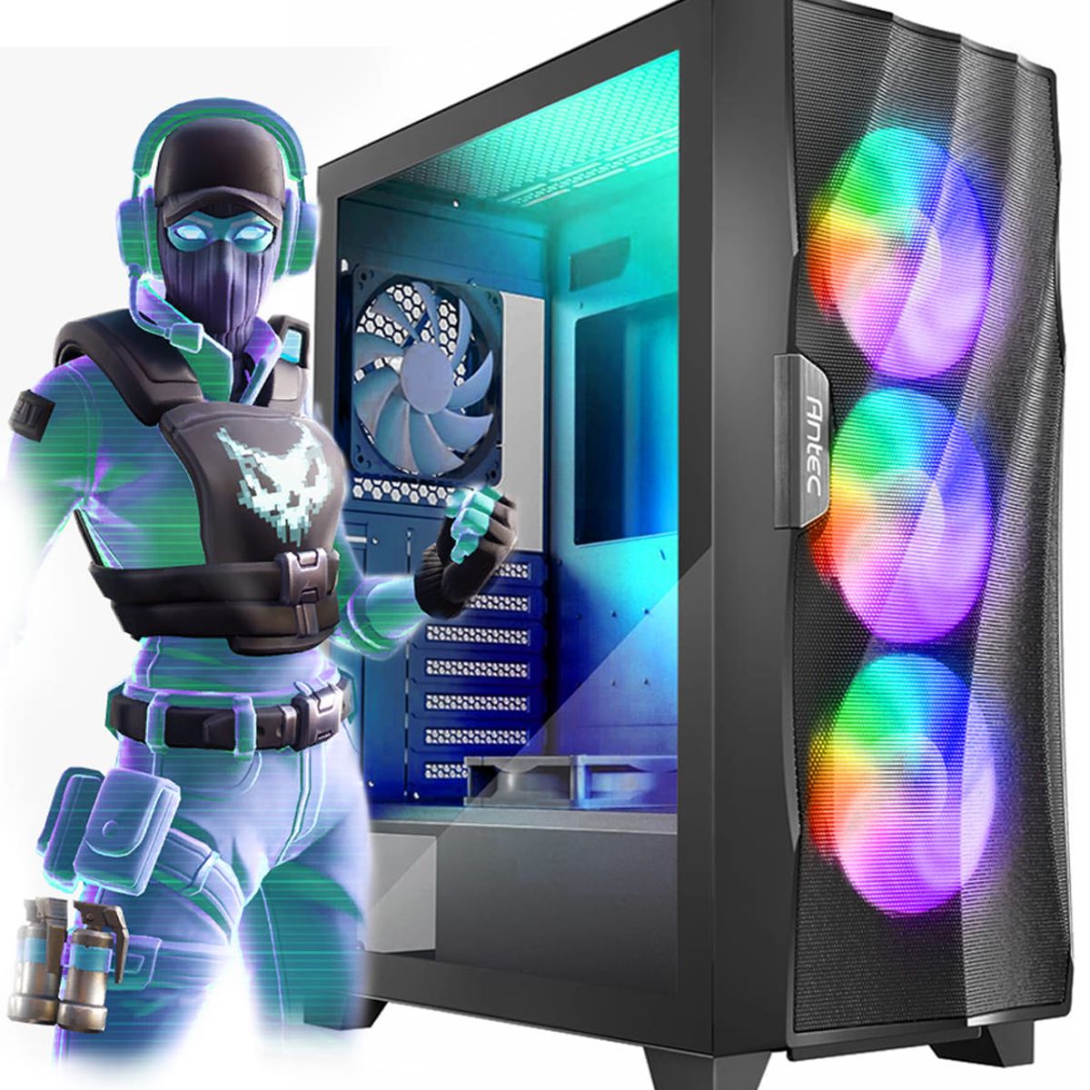 INTEL - Computadora Pc Gamer Intel CORE ULTRA 5 225F RAM 32GB SSD 1TB VIDEO RTX 3050 8GB