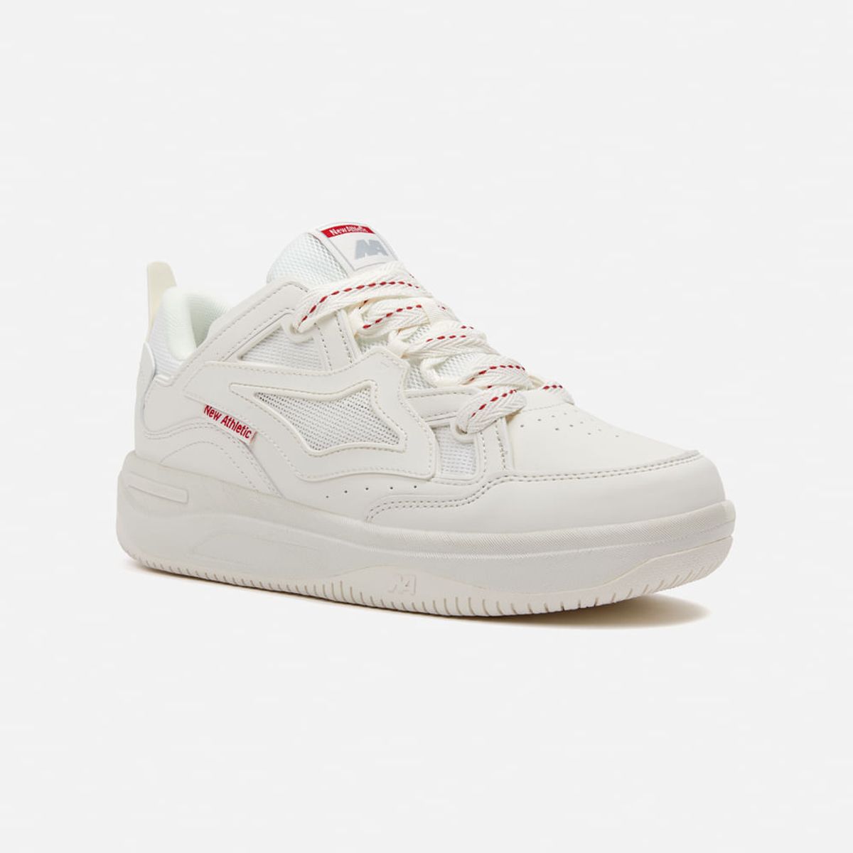 NEW ATHLETIC - Zapatillas New Athletic Skateboarding Kuel94 Crema Con Rojo Mujer