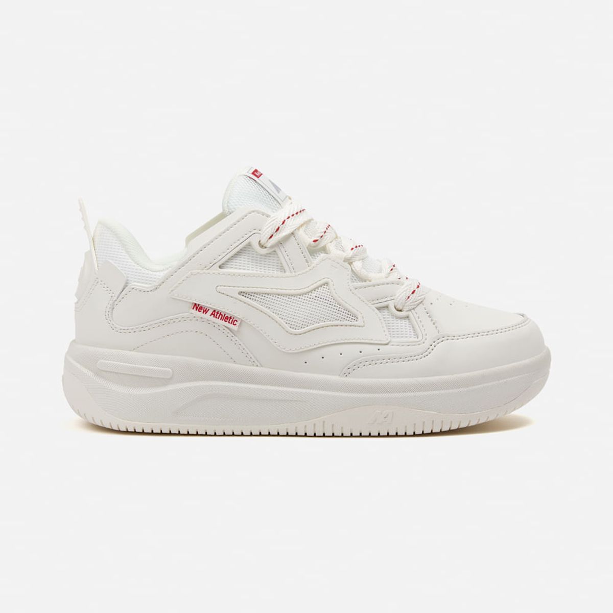 NEW ATHLETIC - Zapatillas New Athletic Skateboarding Kuel94 Crema Con Rojo Mujer