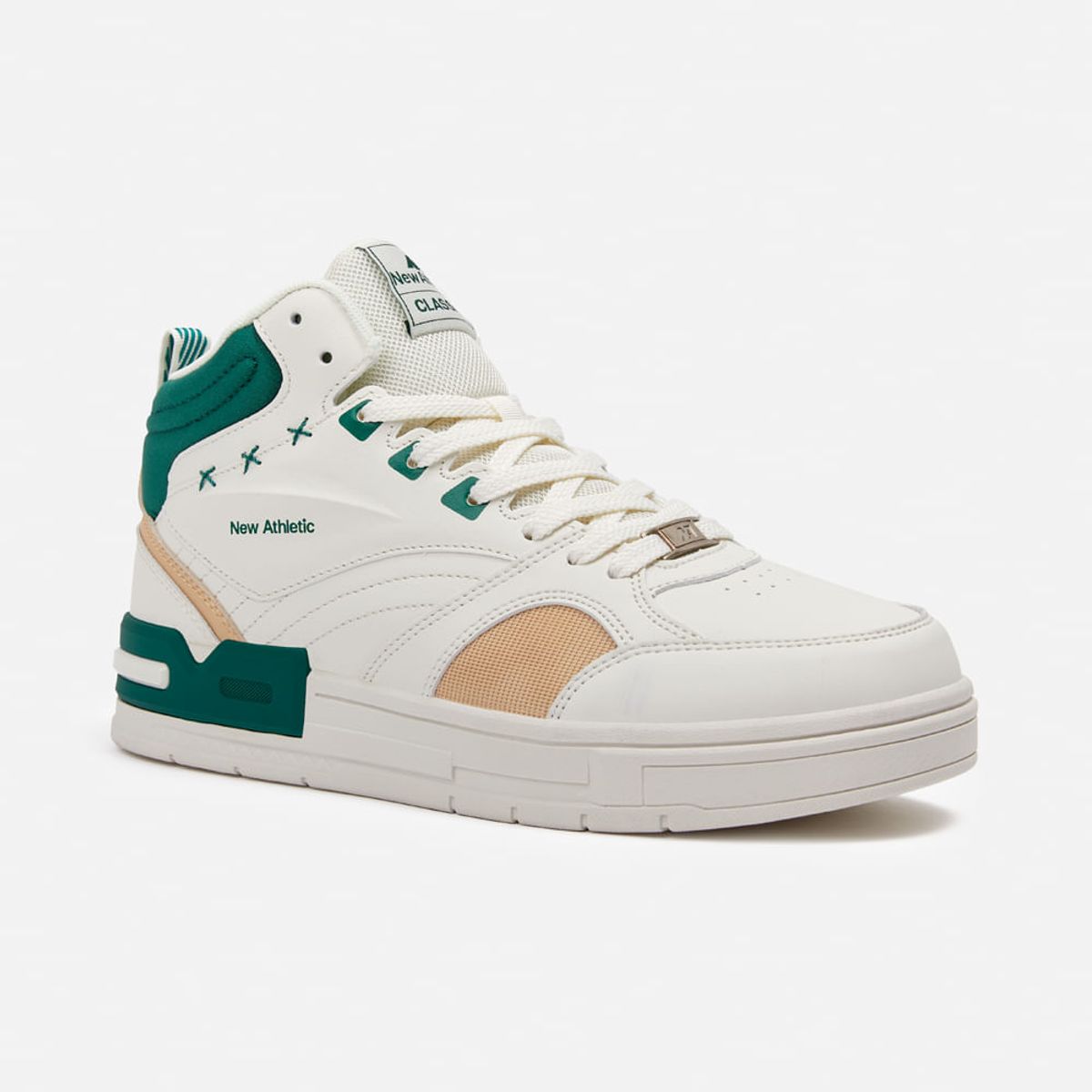 NEW ATHLETIC - Zapatillas New Athletic Skateboarding Square106 Crema Con Verde Hombre
