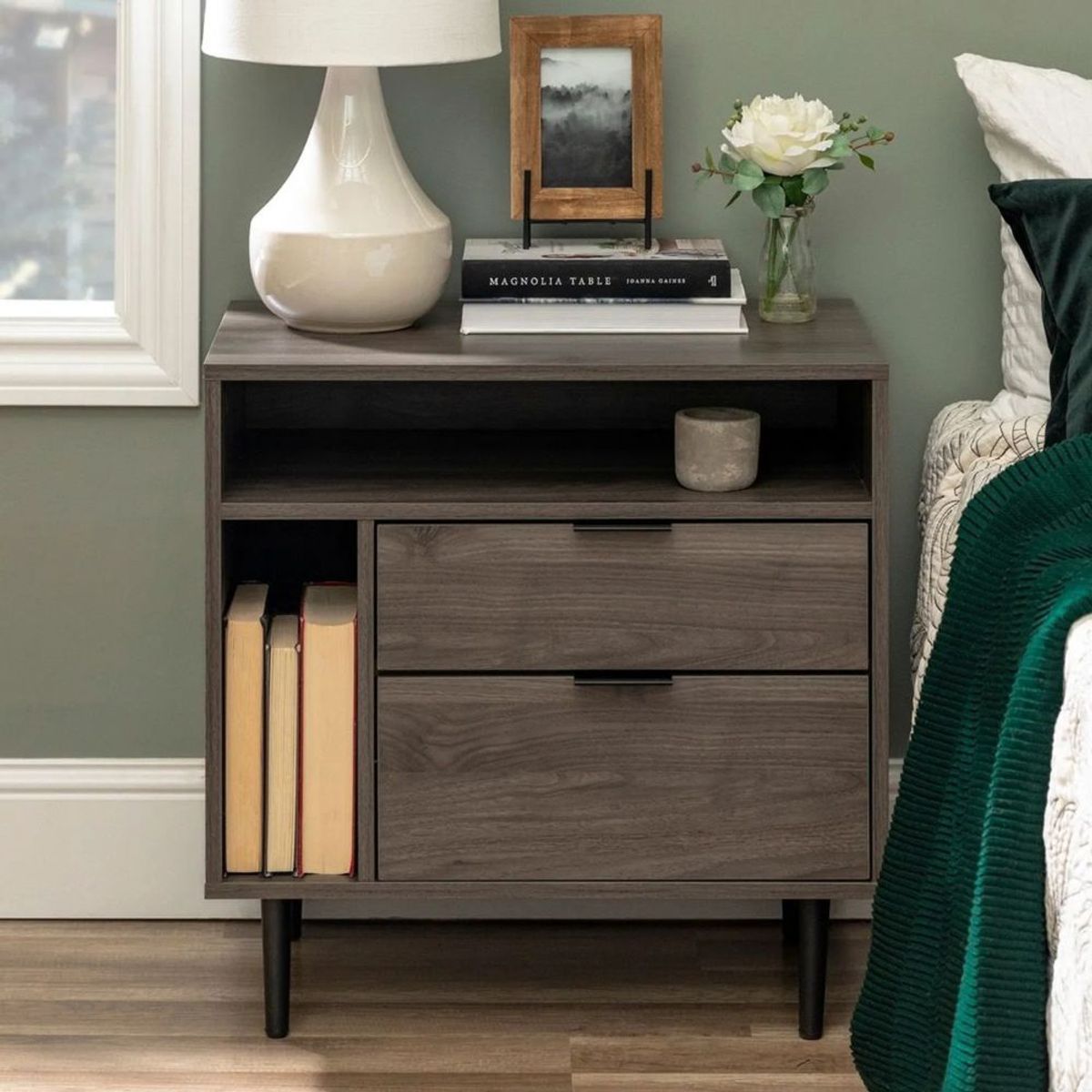 GENERICO - Velador Mesa De Noche Nórdico Thor Siena - Gaudi