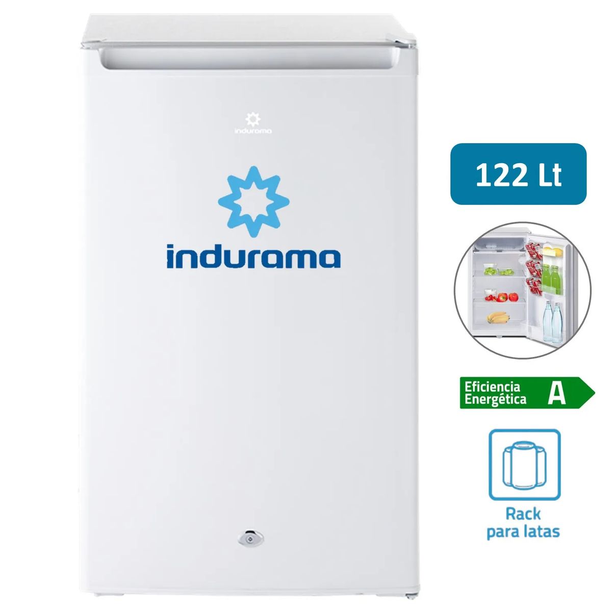 INDURAMA - Frigobar Indurama 122 Litros RI-159BL Blanco