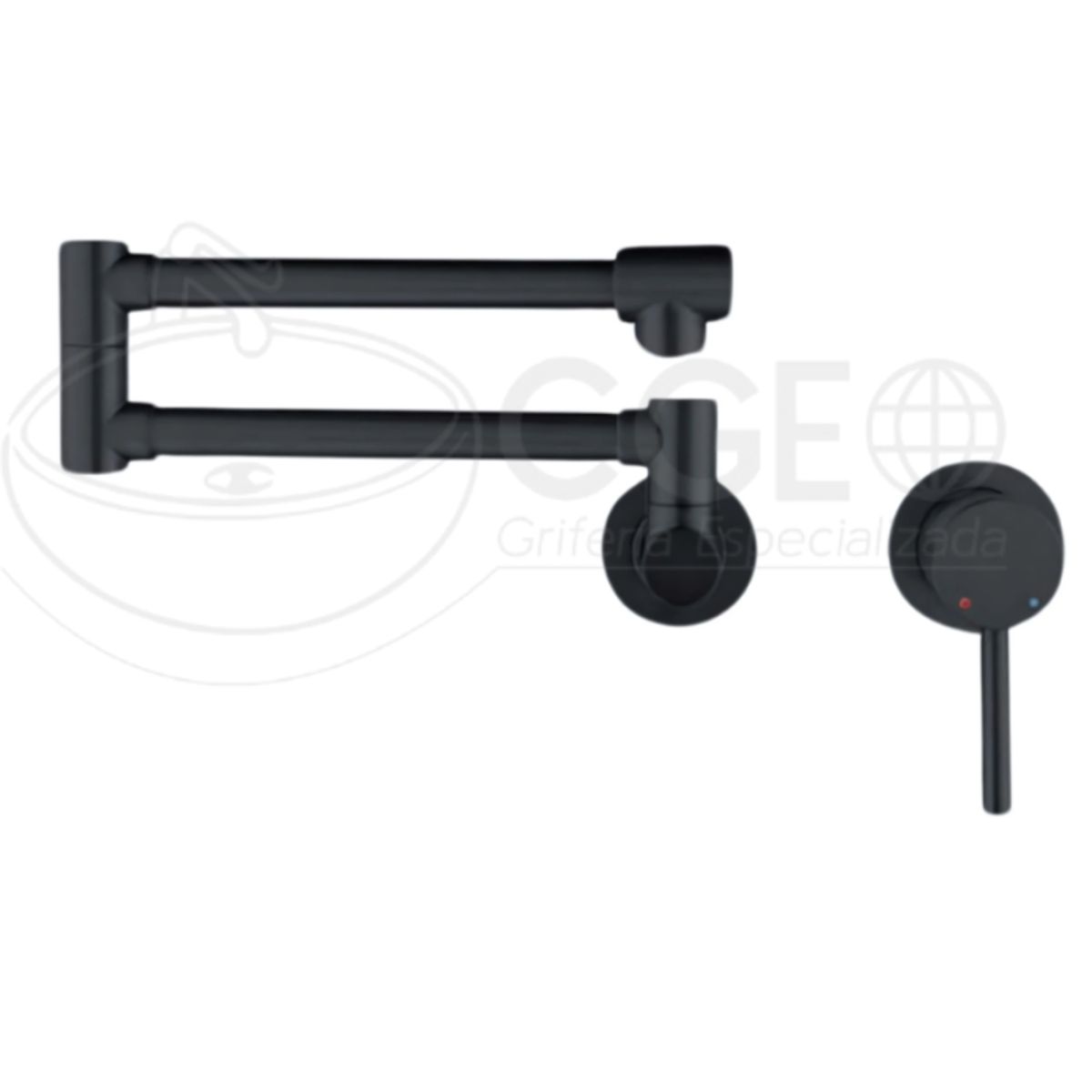 FRATELLI - MEZCLADORA  DE COCINA GIRATORIO  360  GRADOS   A LA PARED NEGRO