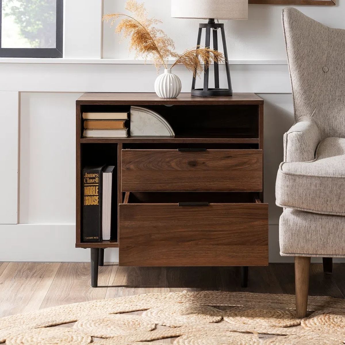 GENERICO - Velador Mesa De Noche Nórdico Thor - Gaudi