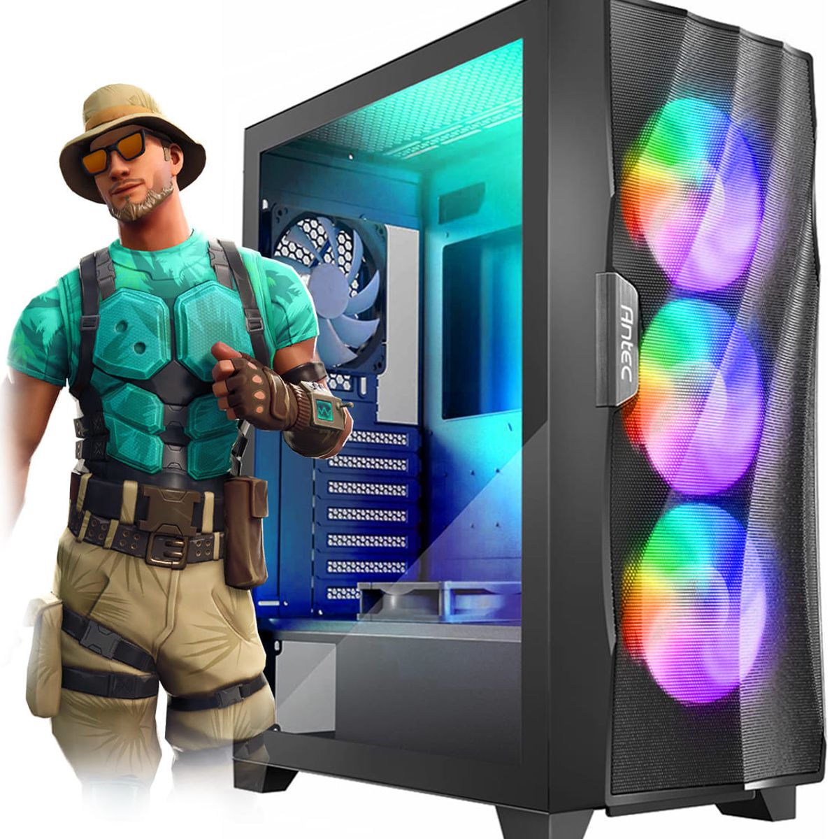 INTEL - Computadora Pc Gamer Intel CORE ULTRA 5 225F RAM 32GB SSD 1TB VIDEO RTX 4060 8GB