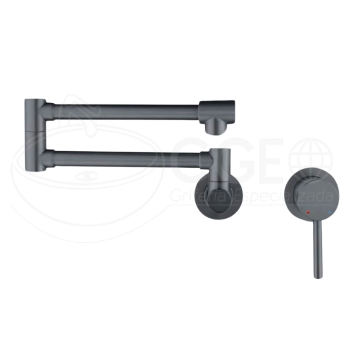 FRATELLI - MEZCLADORA  DE COCINA GIRATORIO  360  GRADOS   A LA PARED GRIS