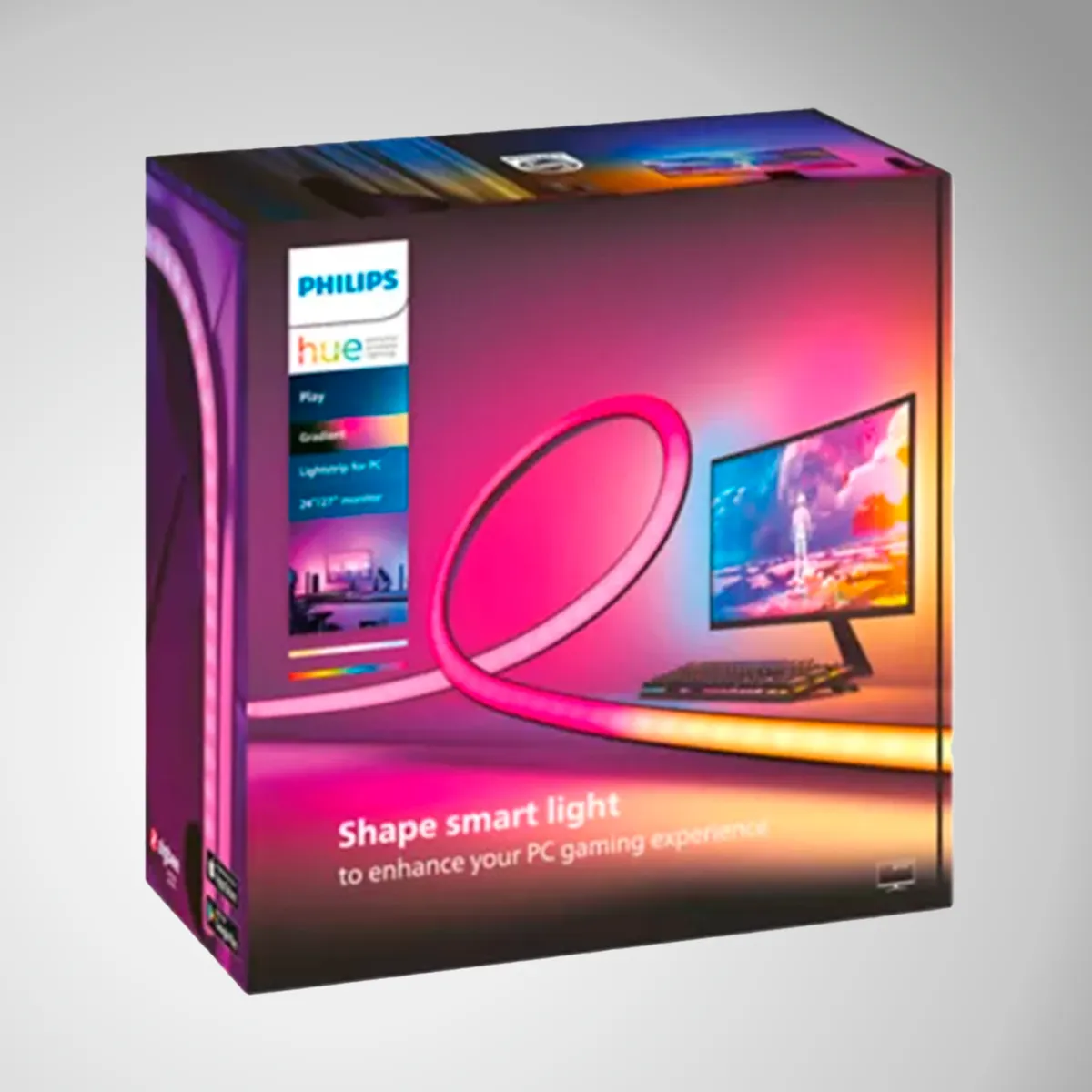PHILIPS - Tira de luz led Phillips Hue Play Gradient Lightstrip para PC  - 24-27
