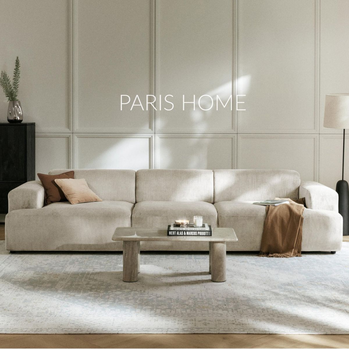 GENERICO - Sofá 4 Plazas Gala Pana - Beige Claro