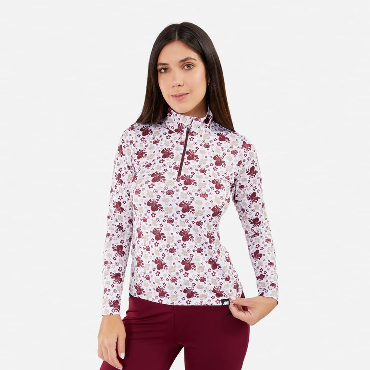 NEW ATHLETIC - Polo Ml New Athletic Simone Blanco Con Vino Mujer