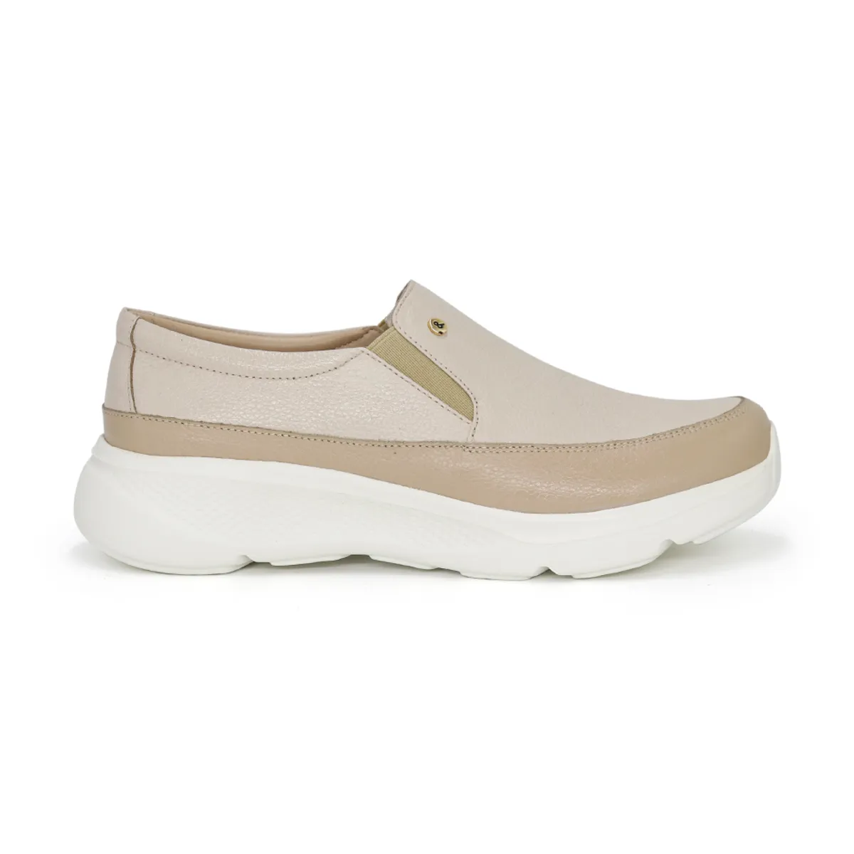PAR&SS - Mocasín Casual De Cuero Mujer Par&ss KA25Q1-AIRA Hueso