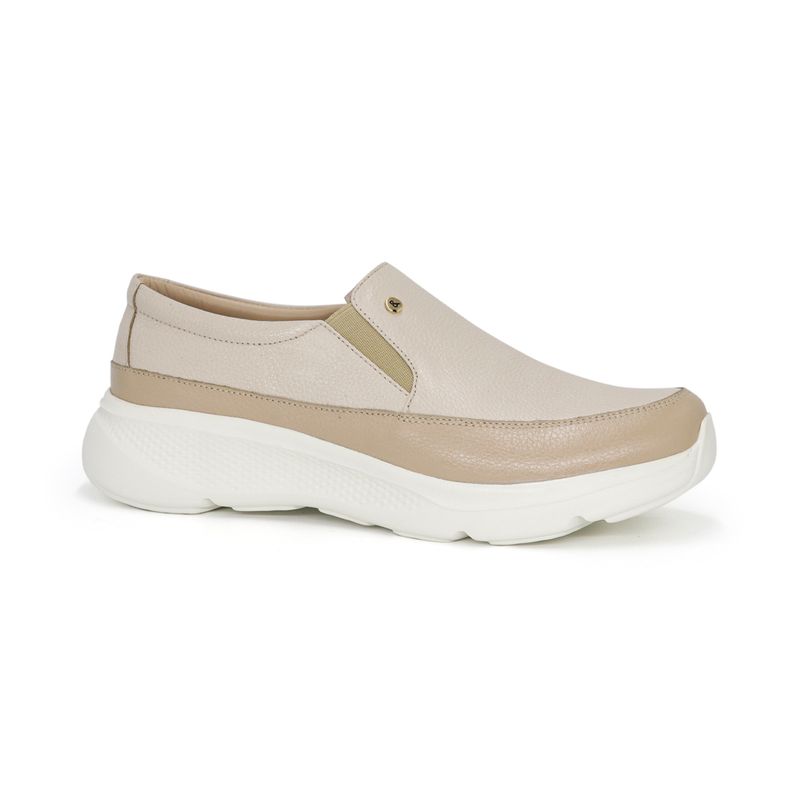 PAR&SS - Mocasín Casual De Cuero Mujer Par&ss KA25Q1-AIRA Hueso