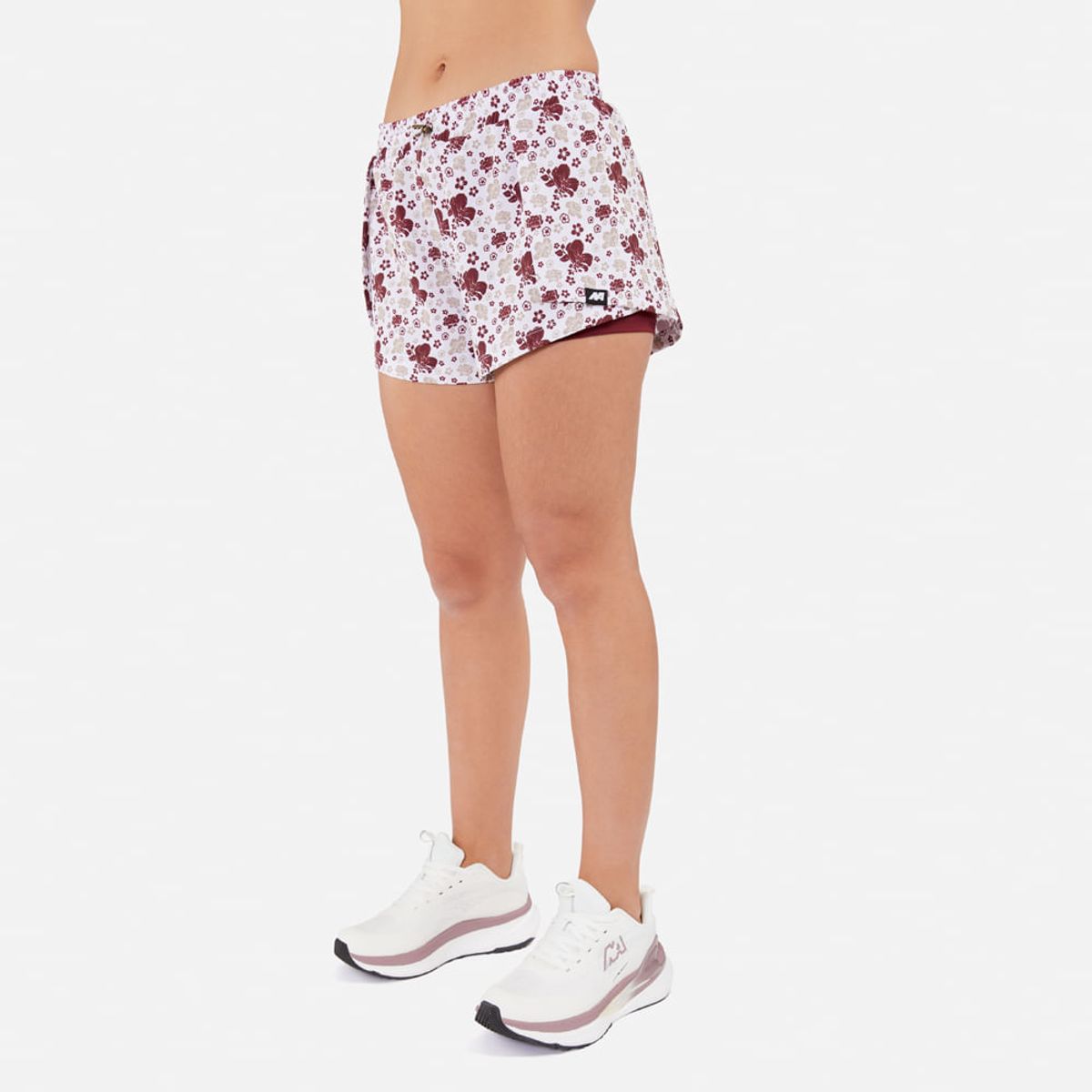 NEW ATHLETIC - Short Biker New Athletic Vanina Blanco Con Vino Mujer