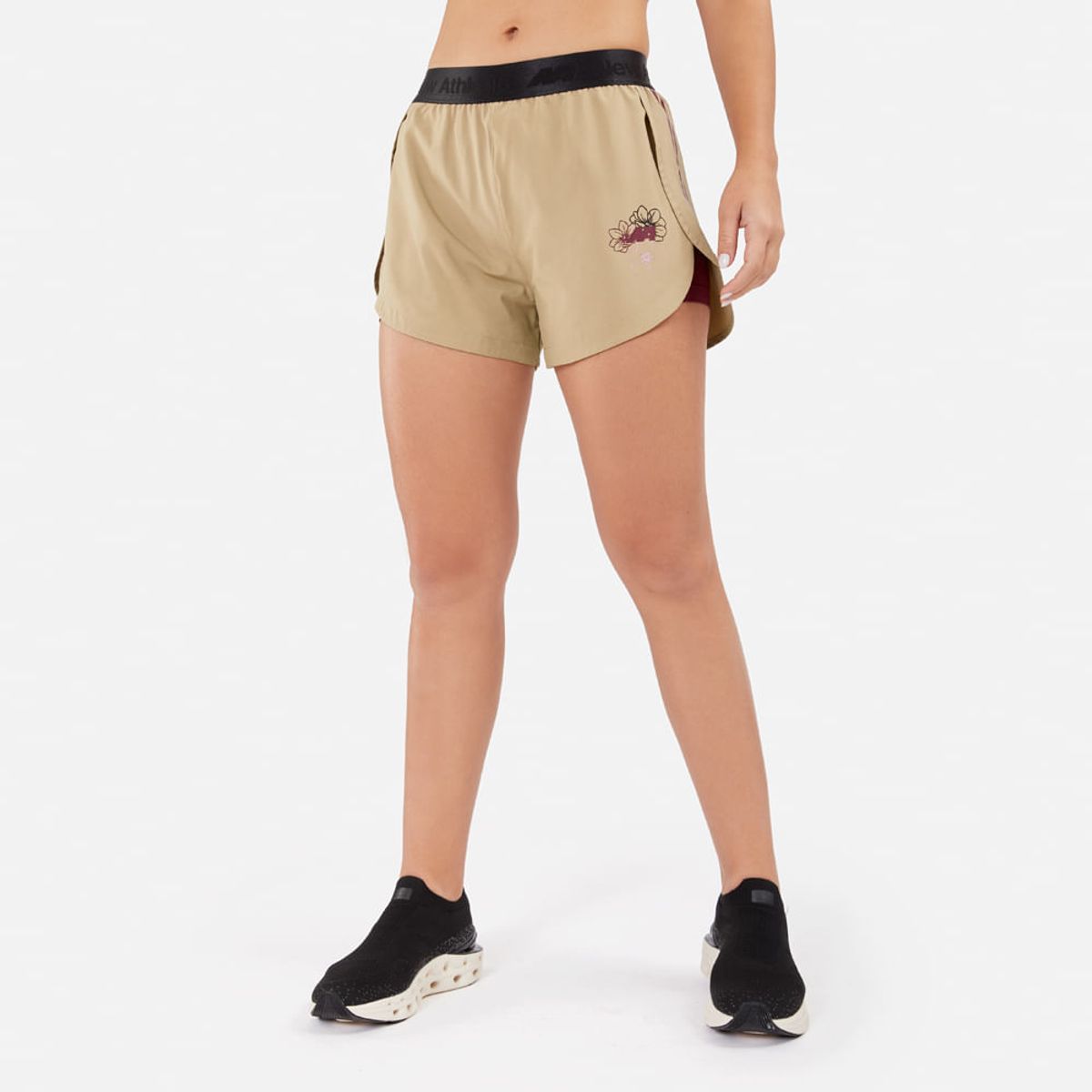 NEW ATHLETIC - Short New Athletic Ada Beige Con Vino Mujer