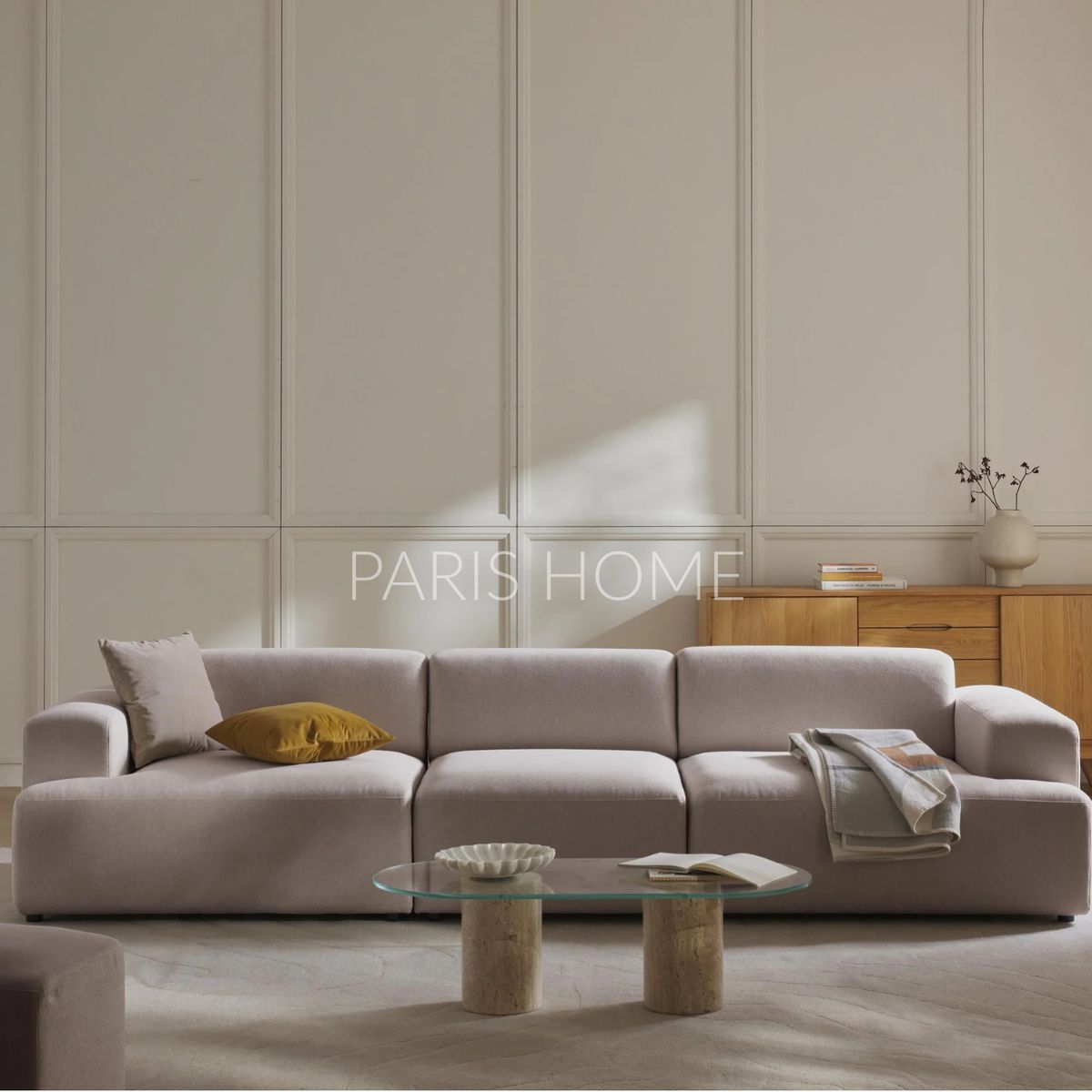 GENERICO - Sofá 4 Plazas Gala Tejido - Taupe