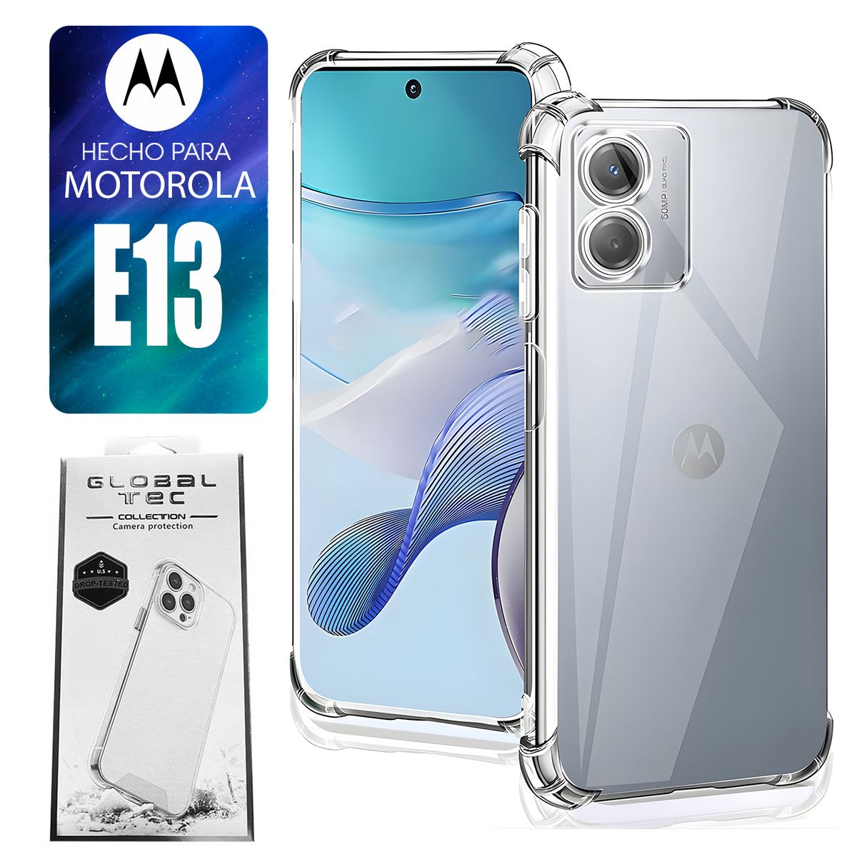 ASIA IMPORT - Space Case Para Motorola E13Transparente