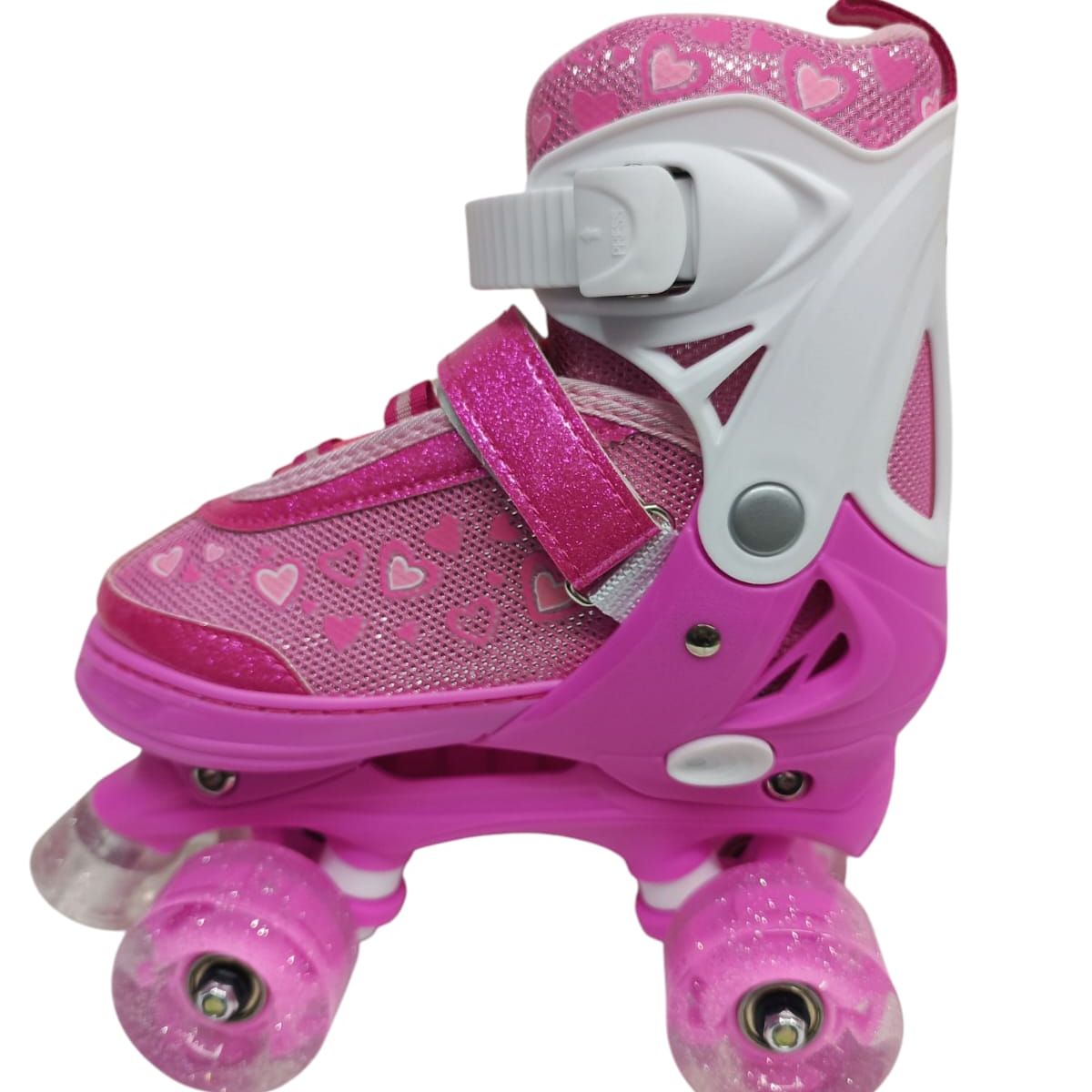 GENERICO - PATIN 4 RUEDAS ROSADO MIREY TALLA S 31 - 34