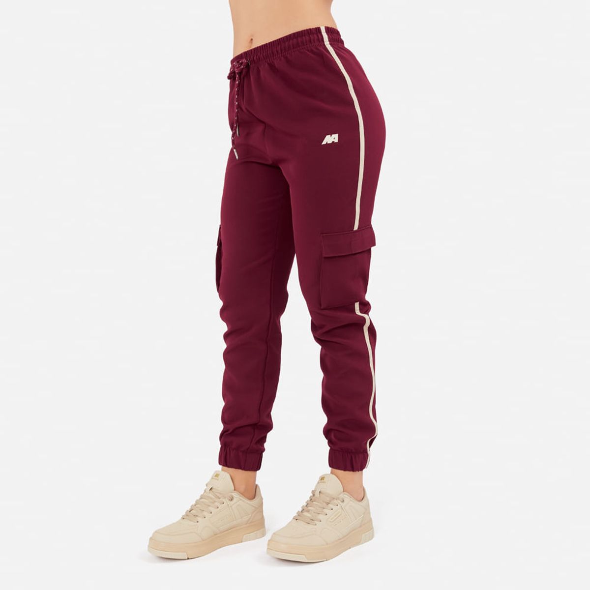 NEW ATHLETIC - Jogger Cargo New Athletic Eme Vino Mujer