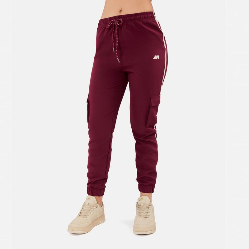 NEW ATHLETIC - Jogger Cargo New Athletic Eme Vino Mujer