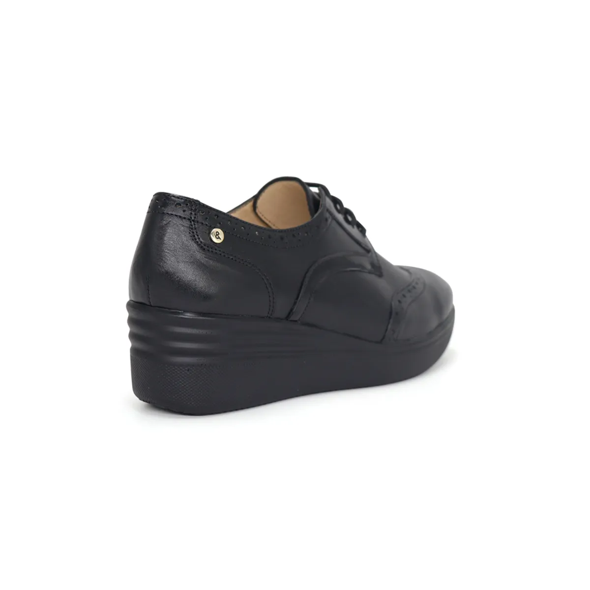 PAR&SS - Zapatos Oxford De Cuero Mujer Par&ss KA25Q1-KM044 Negro