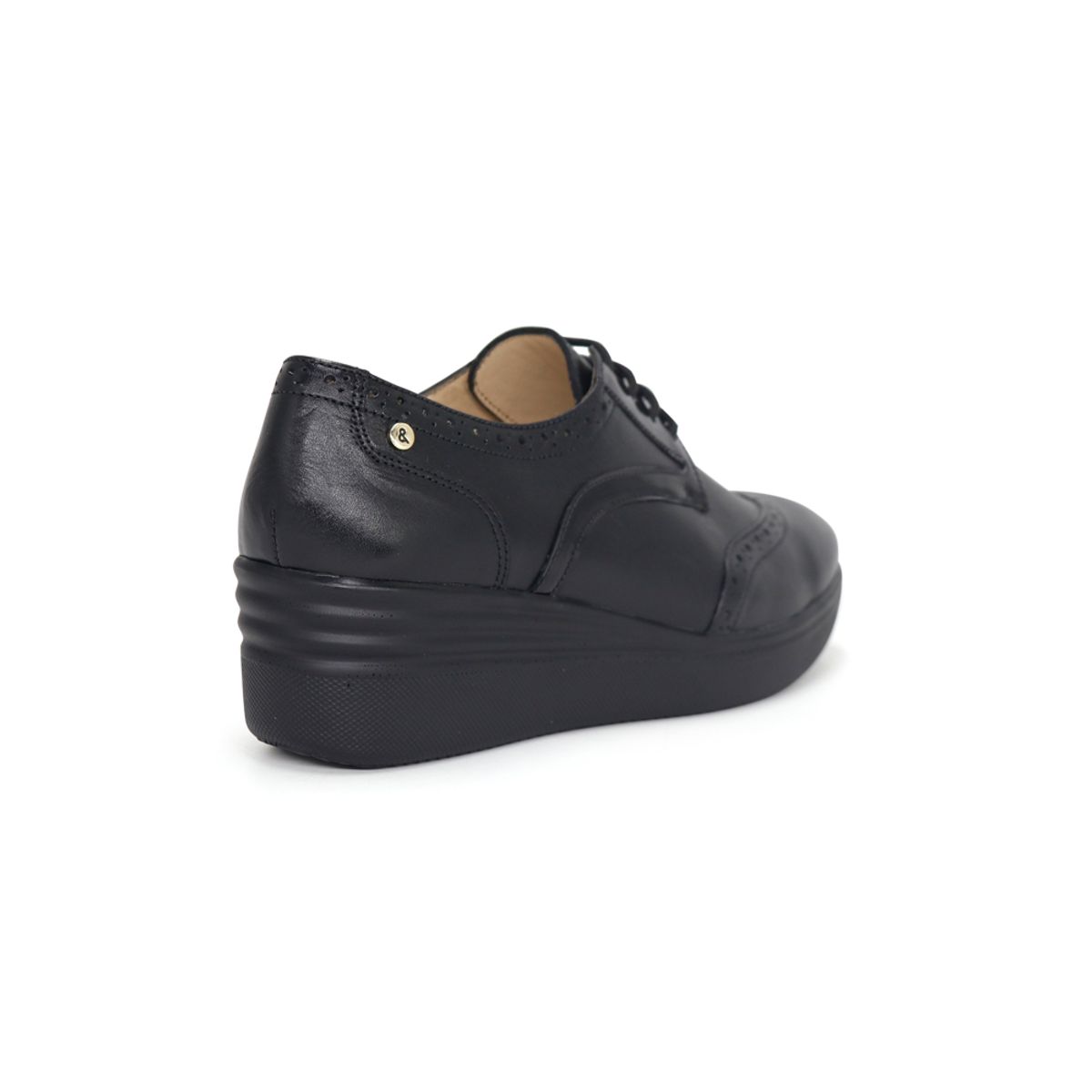 PAR&SS - Zapatos Oxford De Cuero Mujer Par&ss KA25Q1-KM044 Negro