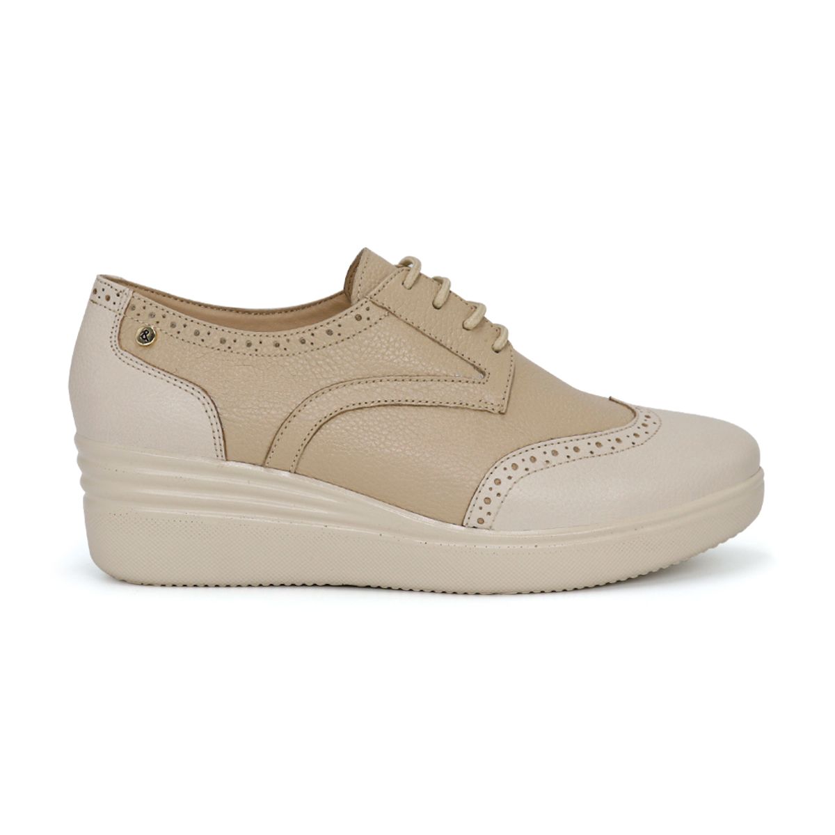 PAR&SS - Zapatos Oxford De Cuero Mujer Par&ss KA25Q1-KM044 Hueso