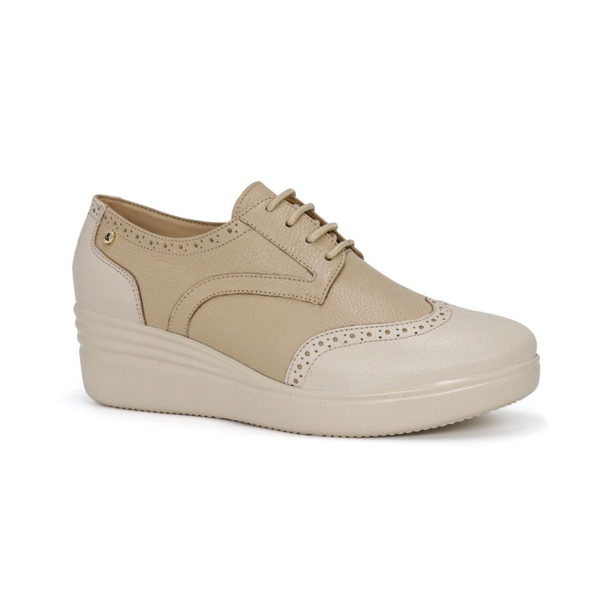 PAR&SS - Zapatos Oxford De Cuero Mujer Par&ss KA25Q1-KM044 Hueso