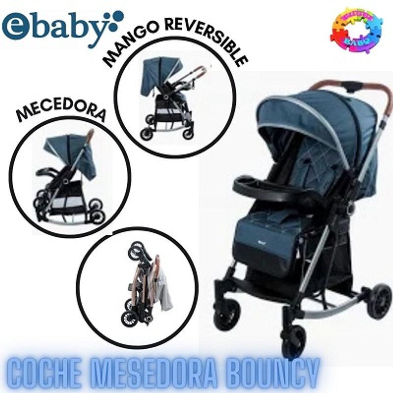 EBABY - COCHE MESEDORA DE LUJO BOUNCY AZUL