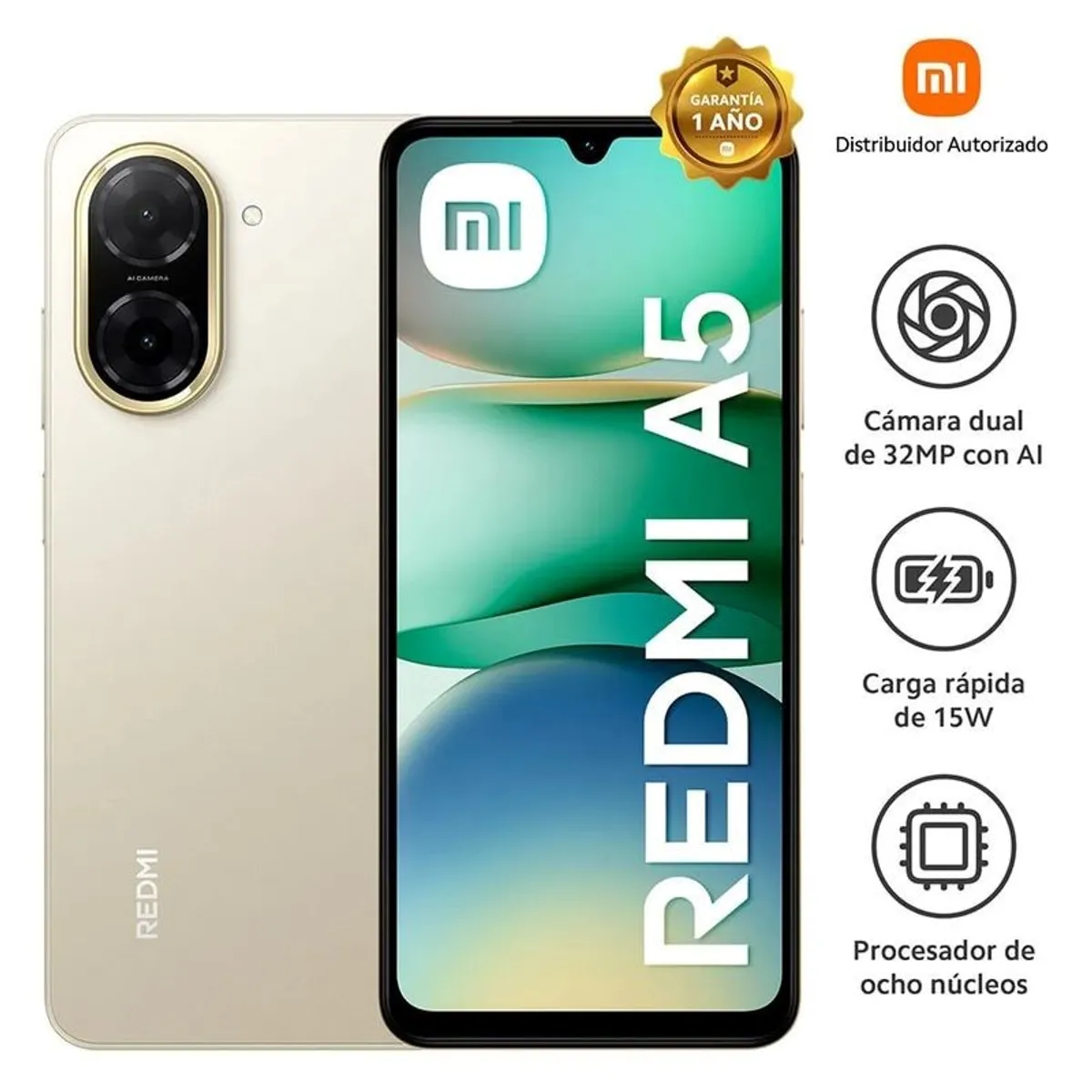 XIAOMI - Smartphone Redmi A5 Midnight Black 3Gb  64Gb NEGRO