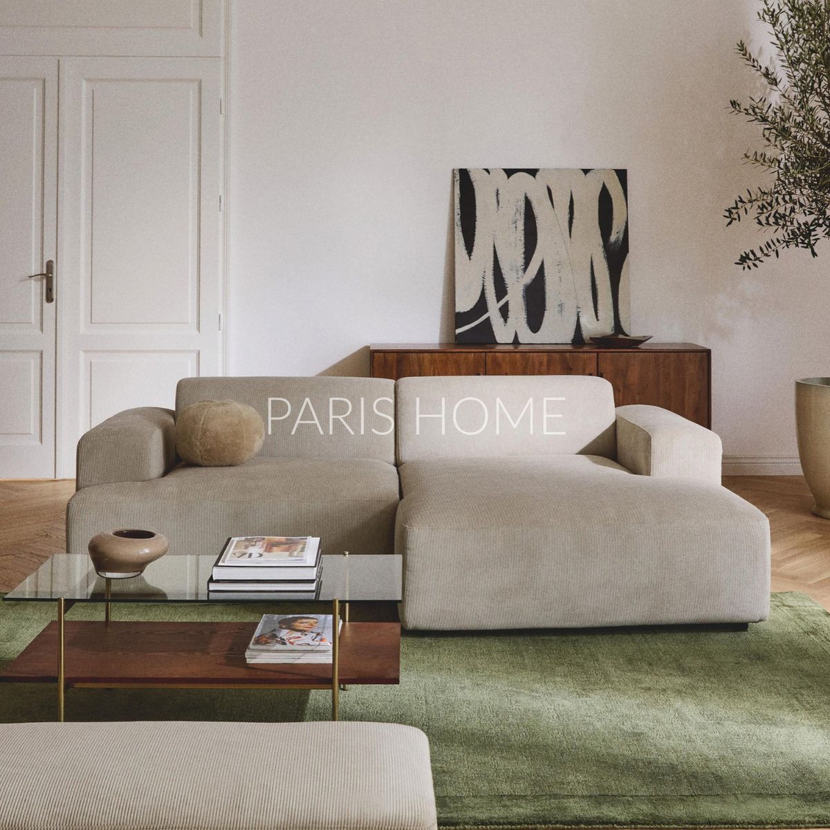 GENERICO - Sofá Derecho Seccional Esquinero 3 Plz Gala Pana - Beige Claro