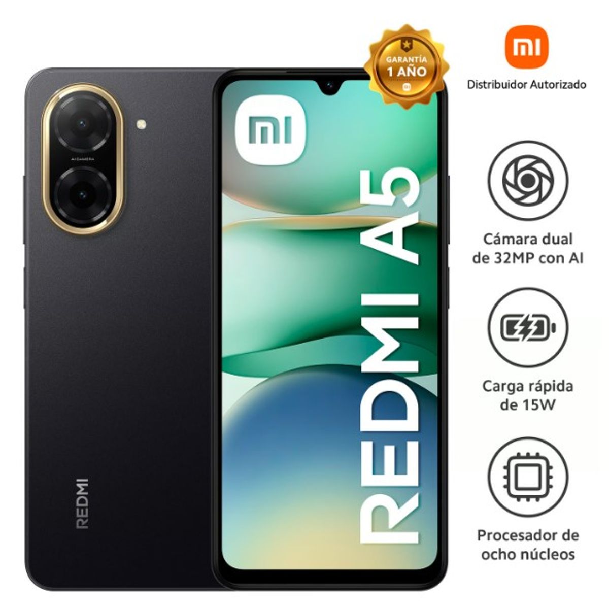 XIAOMI - XIAOMI REDMI A5 3+3GBROM 64GB - COLOR NEGRO