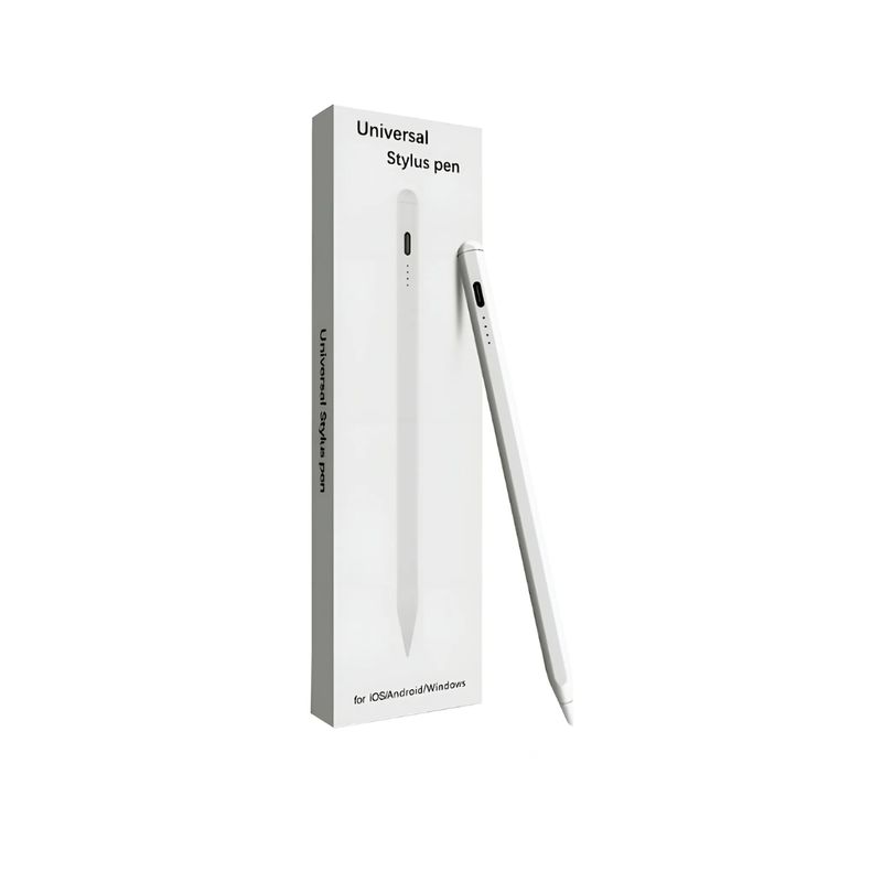 GENERICO - LAPIZ PENCIL STYLUS PEN  PARA  IOS  ANDROID- WINDOWS COLOR BLANCO