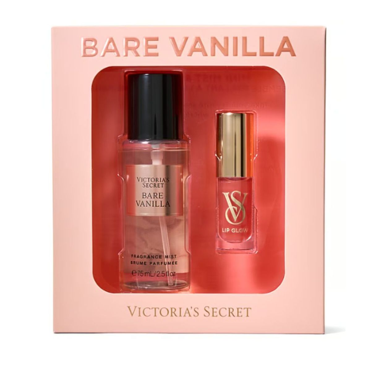 VICTORIA'S SECRET - SET DE REGALO VICTORIA SECRET  MIST & KISS BARE VANILLA
