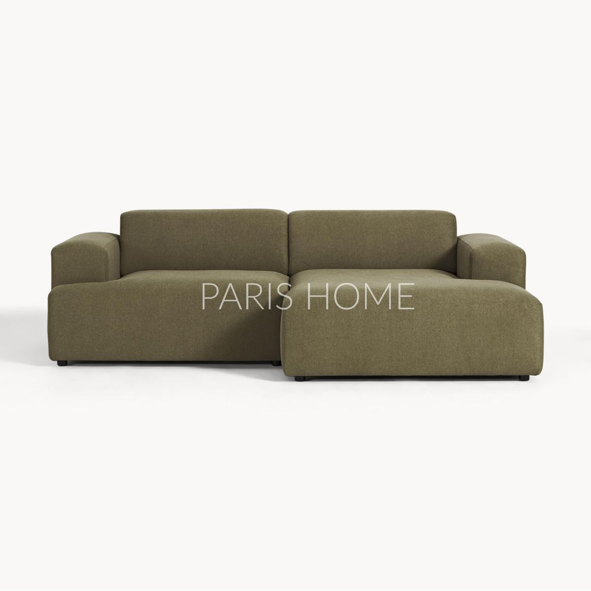GENERICO - Sofá Derecho Seccional Esquinero 3 Plz Gala Tejido - Verde Oliva