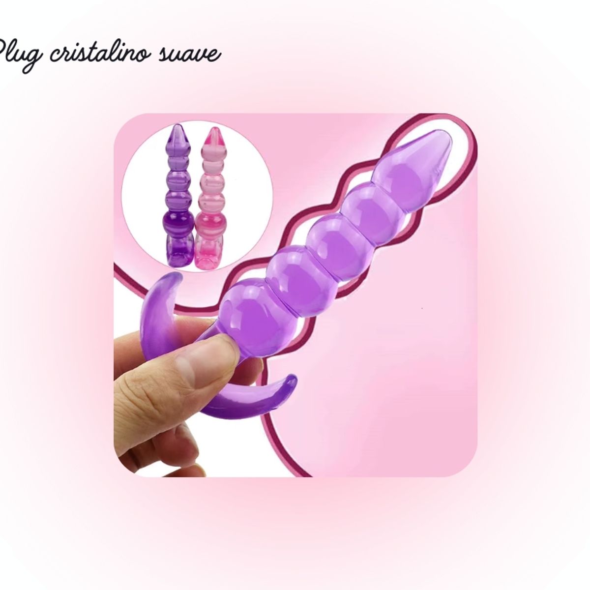 GENERICO - Plug anal hipoalergénico Cristalino