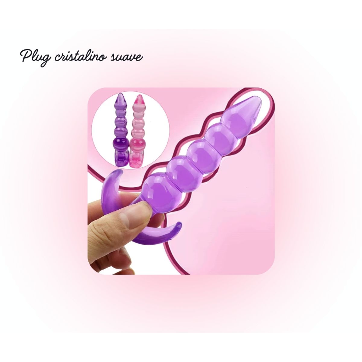 GENERICO - Plug anal hipoalergénico Cristalino