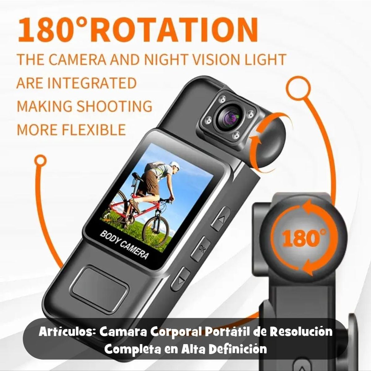 GENERICO - VIDEO CAMARA CORPORAL COLOR NEGRO