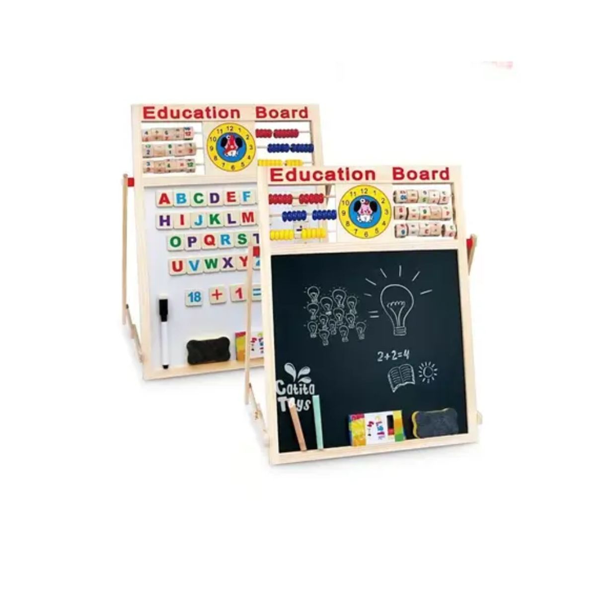 GENERICO - Pizarra Multididactica con abaco montessori para Niños