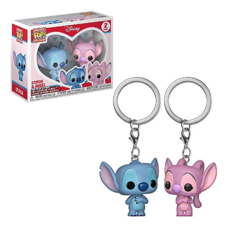 FUNKO - FUNKO POP 2-PACK STICH & ANGEL LLAVERO - LILO & STITCH 2