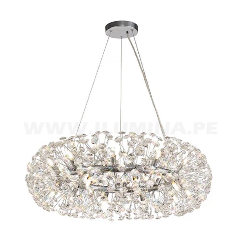 GENERICO - Lámpara Colgante Cristal Silver