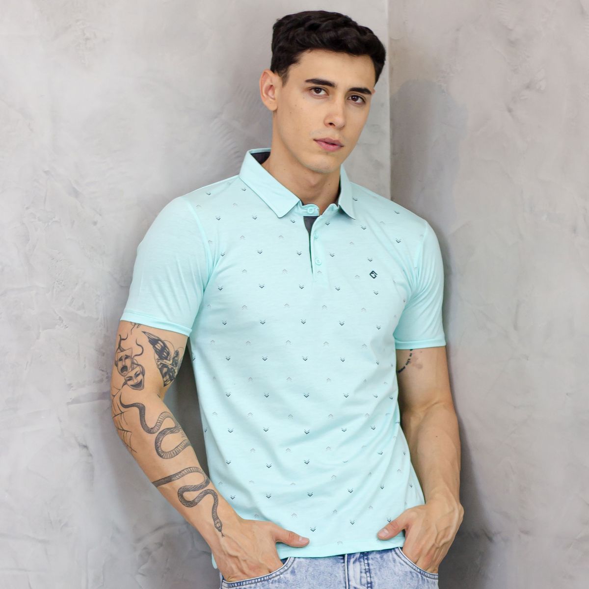 A VANTGARDESTYLE - POLO BOX MODA CABALLERO MC - JERSEY 100% ALGODON