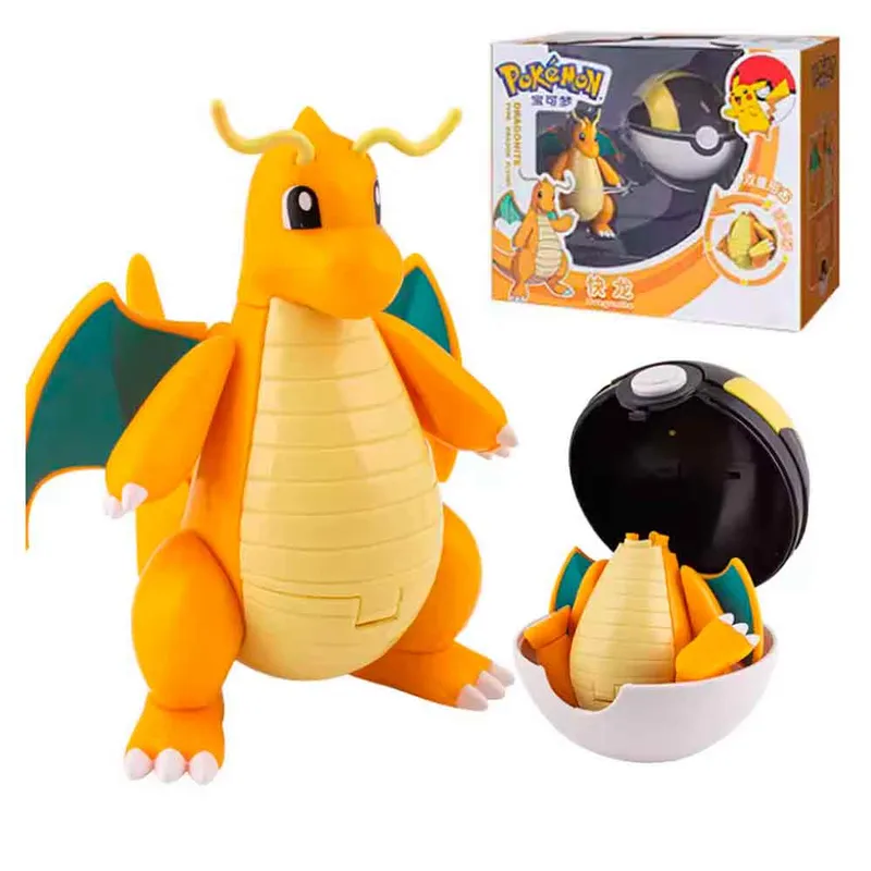 POKEMON - Juguete Dragonite con Pokebola Articulable Pokémon 9cm Original