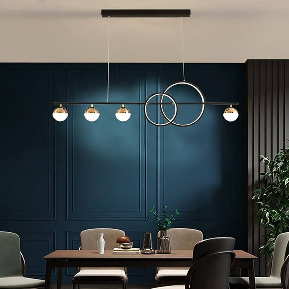 GENERICO - Lámpara Colgante Black and Gold