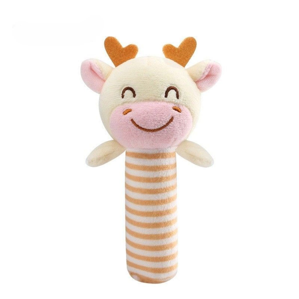 GENERICO - Sonaja de felpa suave para estimulación - jirafa