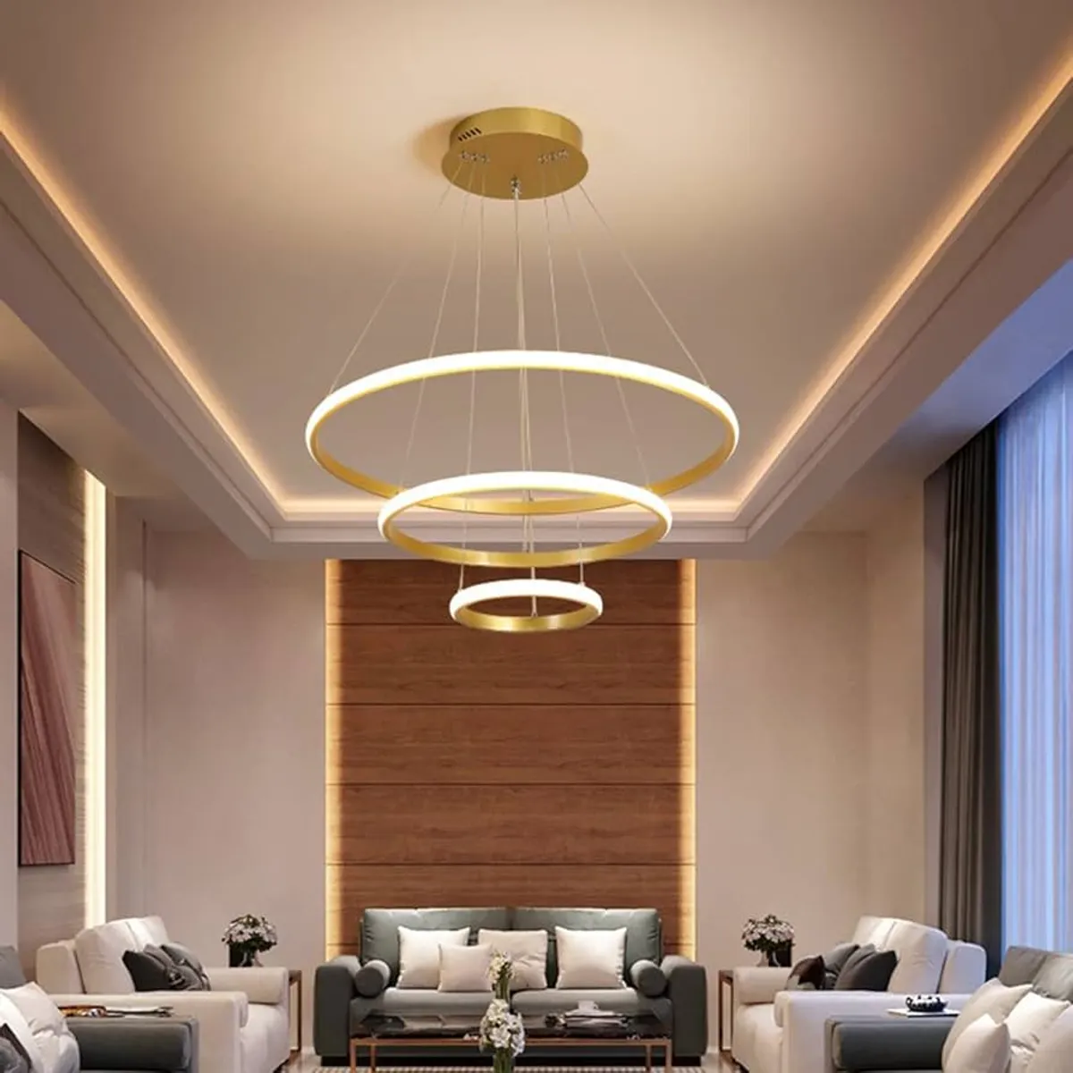 GENERICO - Lámpara Colgante Led Gold