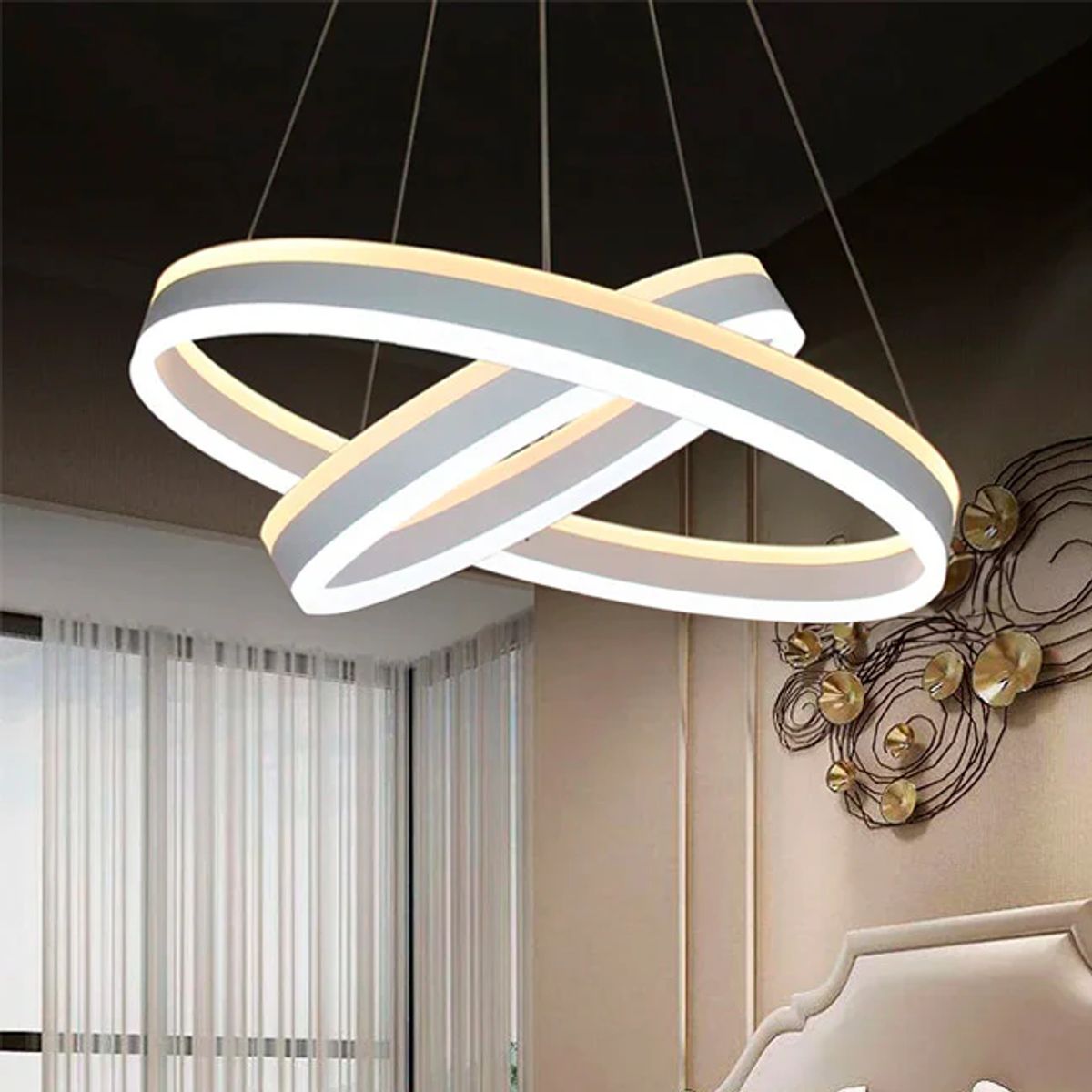 GENERICO - Lámpara Colgante Led White Ginebra