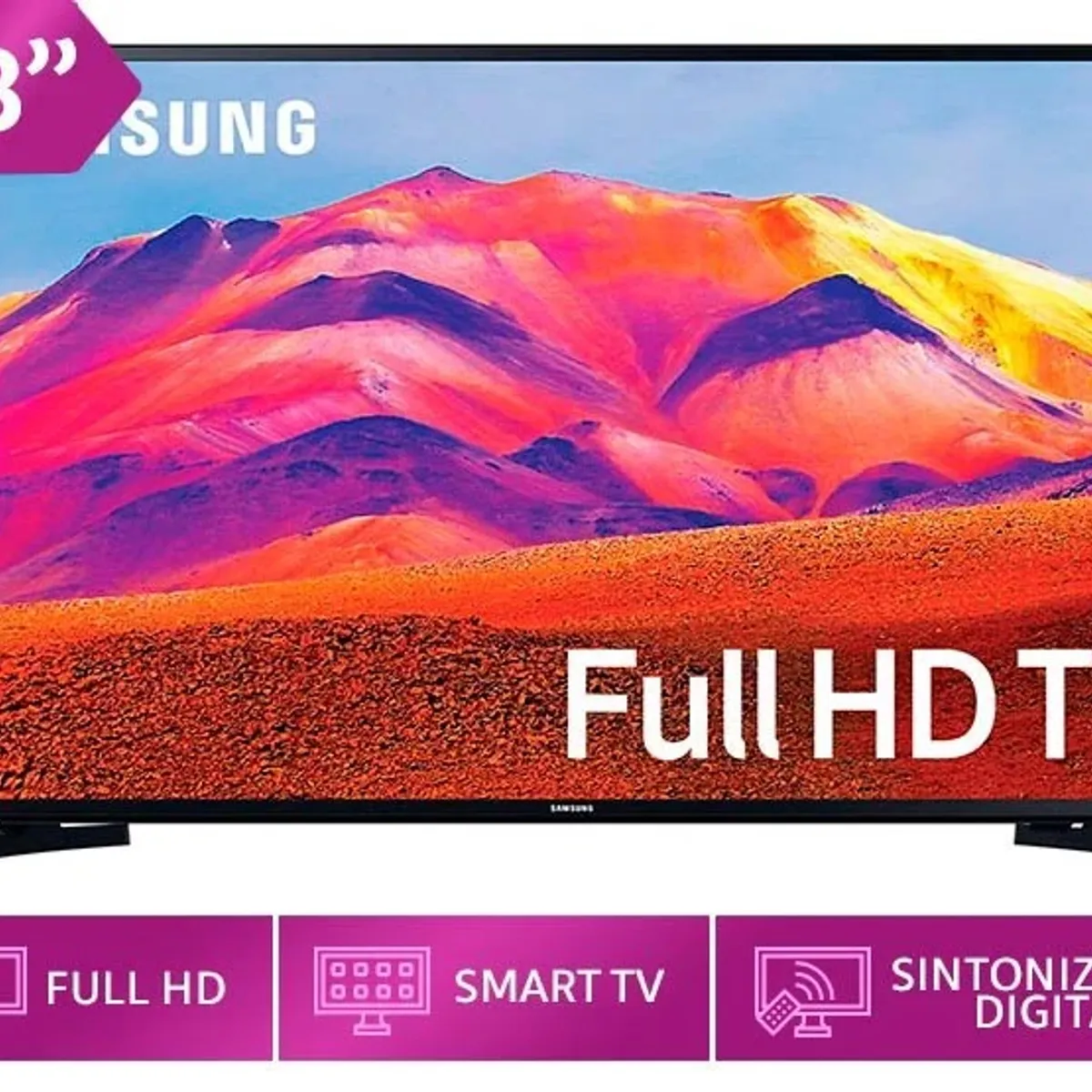 SAMSUNG - TELEVISOR SMART TV SAMSUNG FULL HD 43 UN43T5202AGXPE FHD CON WIFI Y SEÑAL DIGITAL INCORPORADO