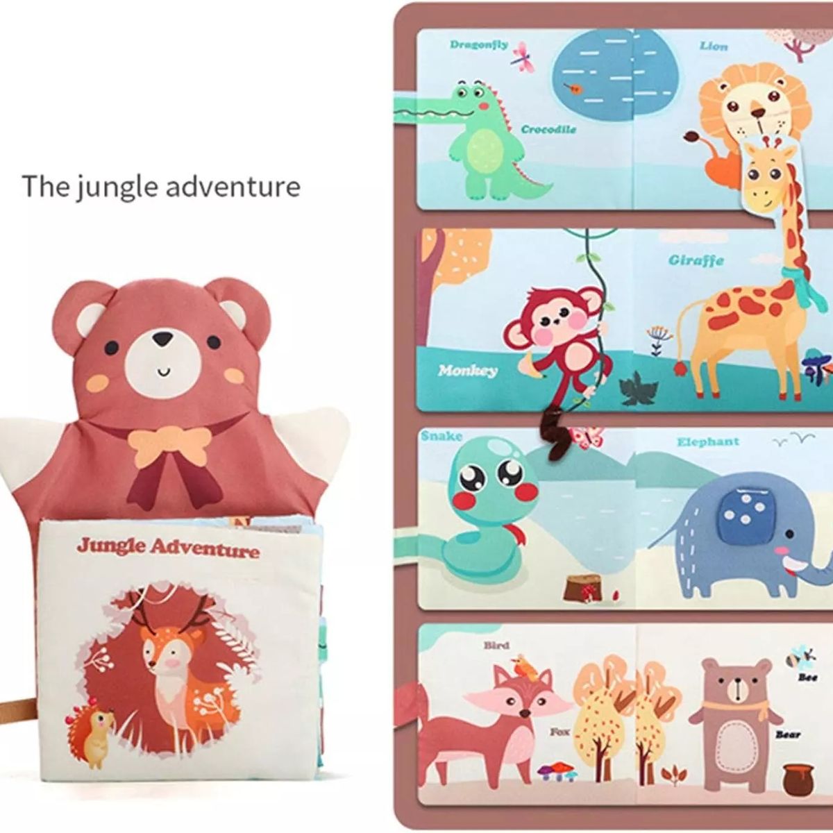 GENERICO - Libro de estimulación sensorial didáctico - Oso